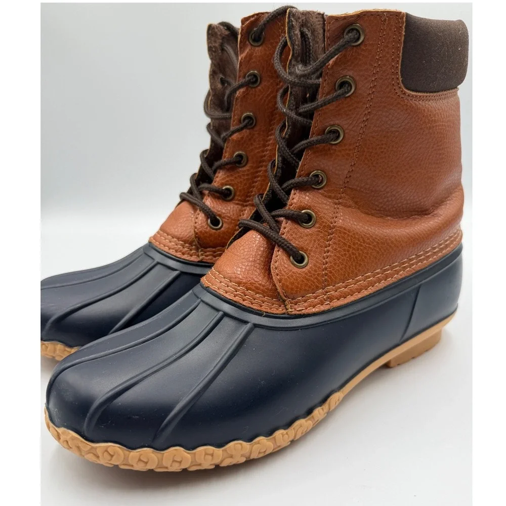 Weatherproof Vintage Mens Adam II Duck Boots Waterproof Brown Boots Size 8M
